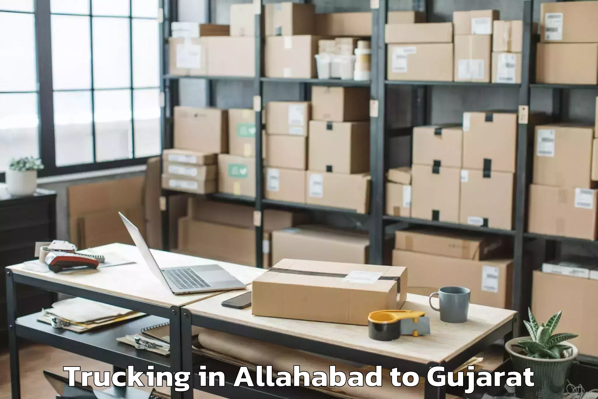 Efficient Allahabad to Bhayavadar Trucking